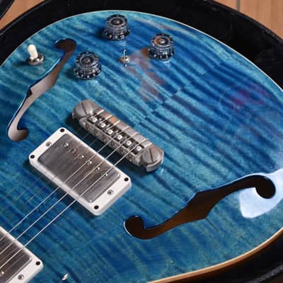 PRS Paul Reed Smith Hollowbody II Piezo Pattern 85/15LT Aquamarine image 4