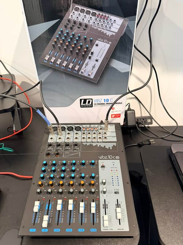 LD Systems VIBZ 10 C Mixer - 10 Channel Mixing Console with Compressor image 1