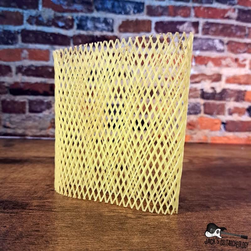 1970s Electro-Harmonix Circuit Board Holder Plastic Mesh Yellow