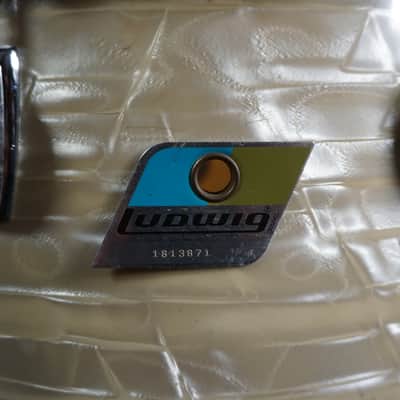 Ludwig Concert Tom 14" Diameter x 10" Depth 1970s - White Perloid image 2