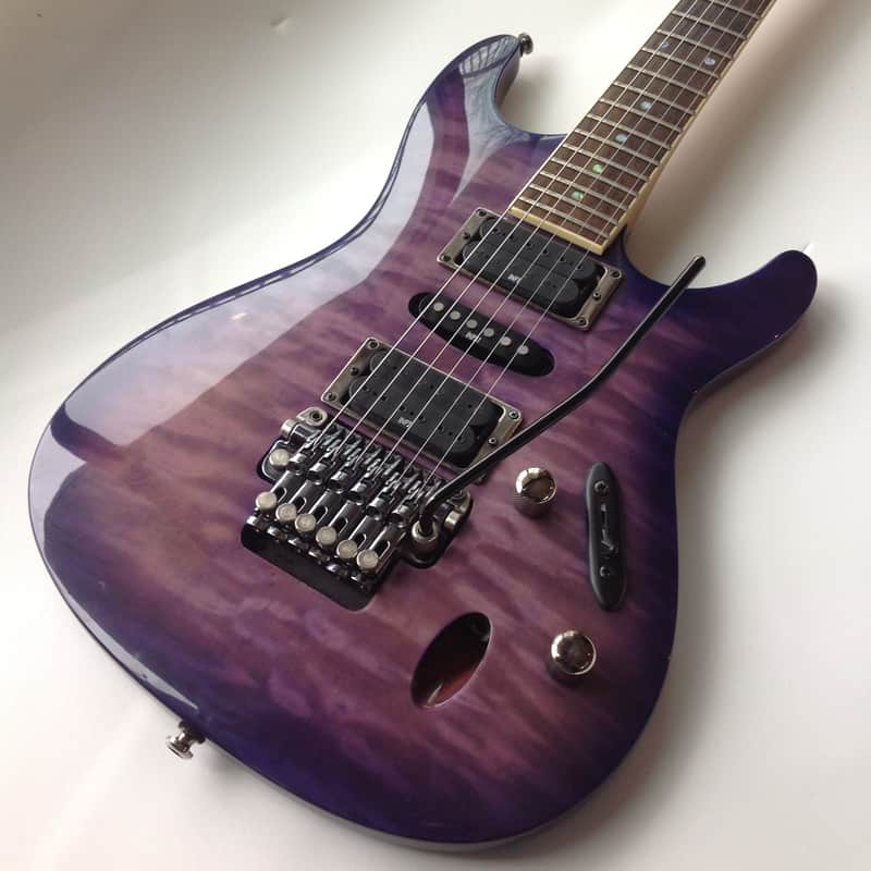 Ibanez S470DXQM 2008 Transparent Purple Burst | Reverb
