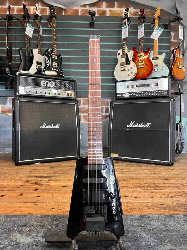Hohner G3T Headless Gloss Black Electric Guitar | Reverb