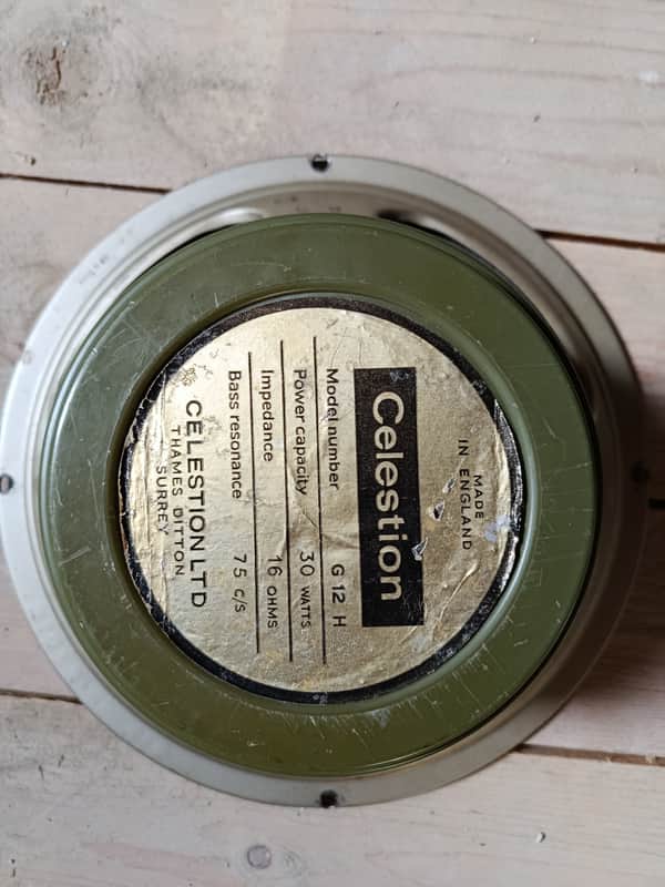 Celestion Thames Ditton Greenback G12H 1971 Pulsonic Cone T1217 image 1