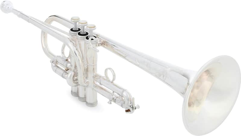 S.E. Shires TRQ15S Q Series Eb/D Trumpet - Silver Plated image 1