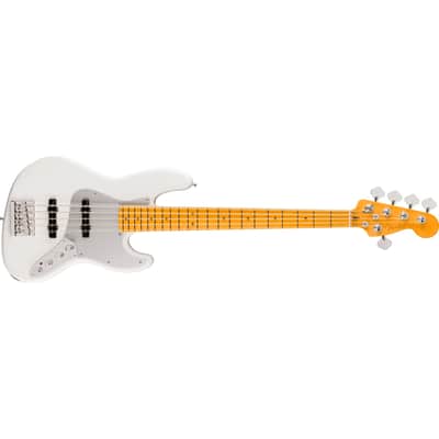 Fender American Ultra II Jazz Bass V 5-String Bass Maple Fingerboard w/ Hard Case - Avalanche image 4