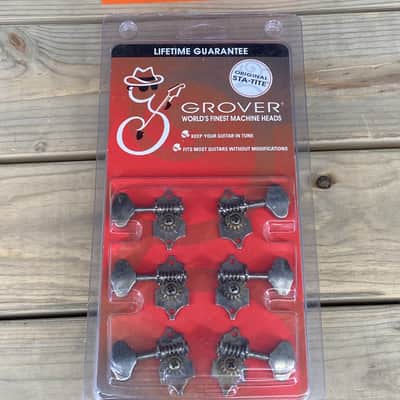 Real Life Relics Grover Aged Nickel Original Sta-Tite Tuners H97N    [DE3]