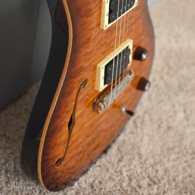 PRS SE Custom 22 - Quilt Top - Semi-Hollow - Sunburst - w/ PRS Gig bag image 7