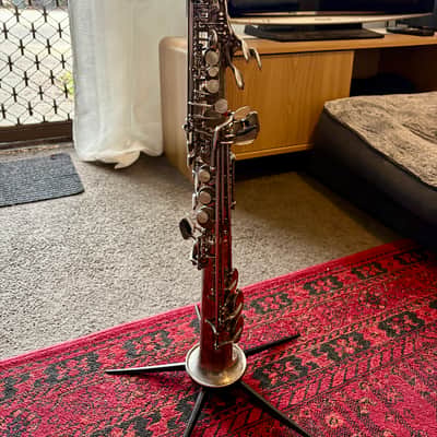 Yamaha Yamaha YSS-875S Custom Silver Soprano Saxophone - Silver Mid 1990s - Silver image 9