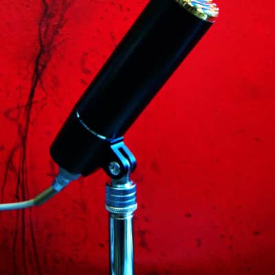 Vintage 1960's Calrad DM-20 dynamic microphone High Z harp mic w cable box & stand # 2 image 3