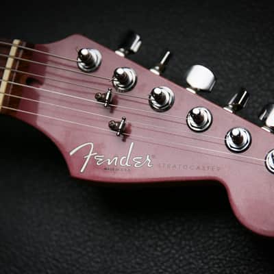 1995 Fender American Stratocaster Matching Headstock Burgundy Mist image 11