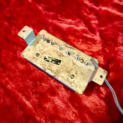 Gibson Patent sticker t-top Humbucker pickup 1967 - Double black bobbin original vintage USA Pat no paf image 2