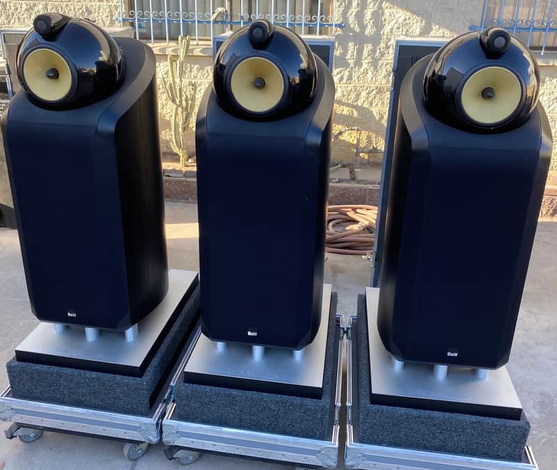 L/C/R of B&W Diamond Reference 800D Speakers and Classé Audio Omega Mono-block Amps image 1