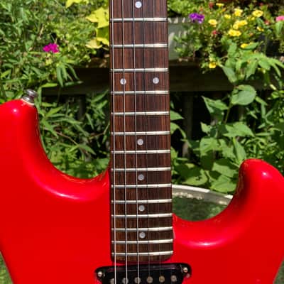 Vintage 1986 Squier by Fender Contemporary Stratocaster Made in Japan Torino Red image 7