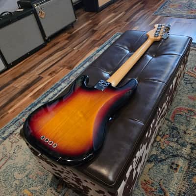 2008 Fender American Standard Precision Bass - 3-Tone Sunburst - w/Hardshell Case image 13