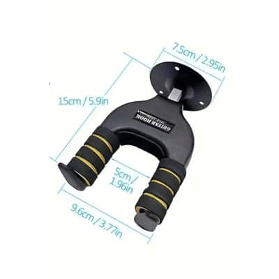 2x HJWH-G14B Auto Lock Guitar Wall Hanger/Mount/Stand image 10