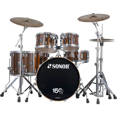Immagine SONOR AQ2 150th Anniversary Limited Edition 6-Piece Shell Set – Ebony High Gloss – Brand New - 2
