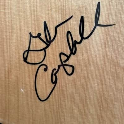 Glen Campbell's Signature on the body of Fender FA-100 Dreadnought Acoustic Guitar  mid-2000 image 10