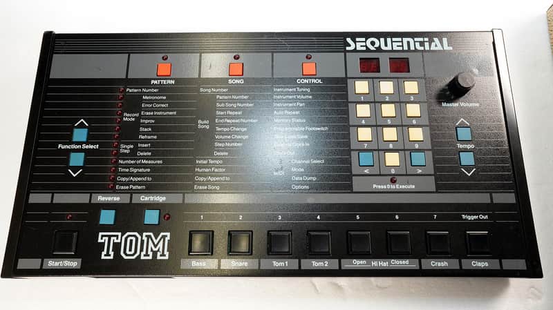 Sequential TOM 4-Voice Drum Machine 1985 - Black image 1