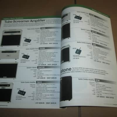 very lightly handed, near A+ genuine Ibanez 2013 Full Line Catalog (114 total pages) + a one page Amendments sheet (states "For Authorized Dealers Only") Color Pictures and B & W Text, Thin Quality Paper, Semi-Gloss Sheen, CATALOG - L: 11" x W: 8 & 1/4" image 21