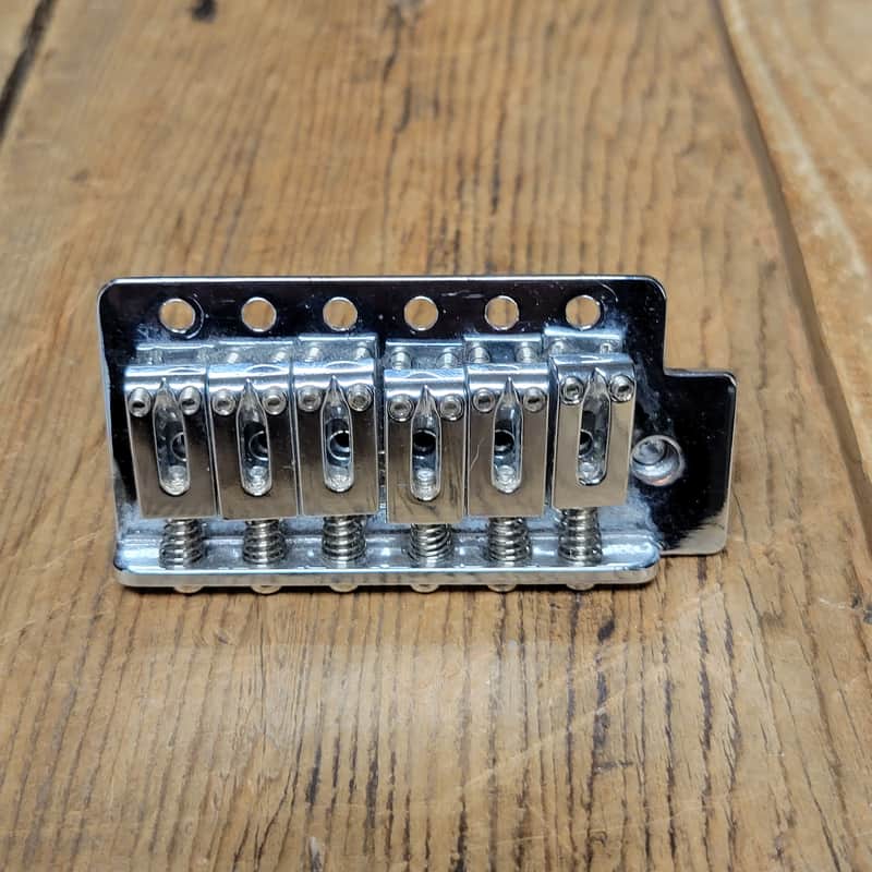 Unbraded Stratocaster Style Floating Tremolo Bridge/Saddles image 1