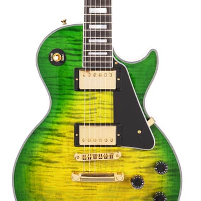 Gibson Custom Shop Les Paul Custom Iguana Burst Gloss Made 2 Measure 2025 Repaired image 4