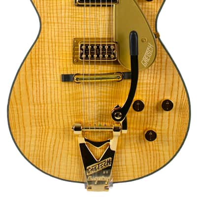 New Gretsch Custom Shop Henrichsen Masterbuilt True Timbre G6128-CS '59 Flame Ash Oil Finish w/Moto Binding #UC25013833 image 3