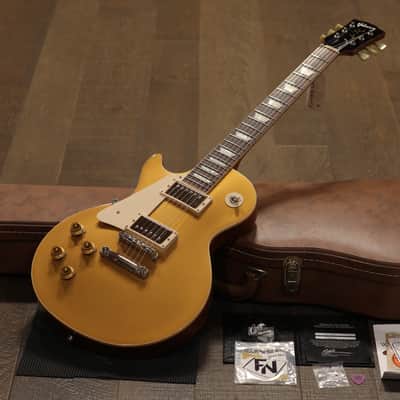 2012 Gibson Les Paul Custom Shop Standard 1957 Reissue Lefty Electric Guitar Gold + COA OHSC image 1