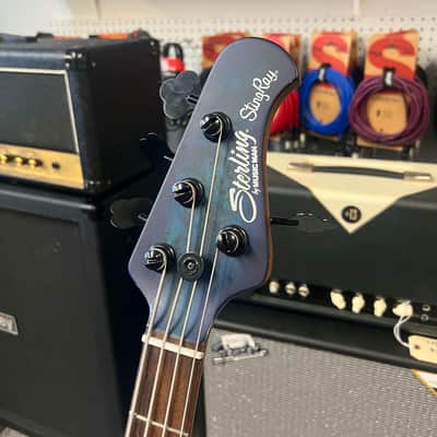 Sterling by Music Man Sting Ray 4-String Bass Guitar (RAY34 Poplar Burl H) image 6