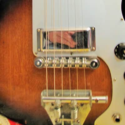 Guyatone 2 PU Sekova/Teisco 1965 Brown Violin Sunburst image 5