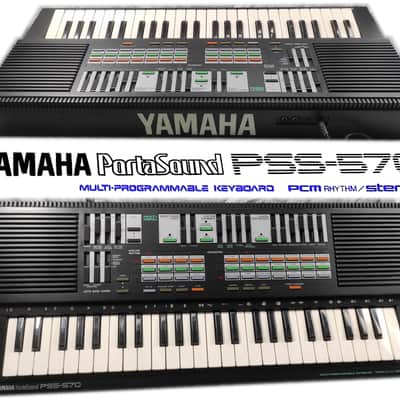 Yamaha PSS-570 (1987, 2 op FM sounds, FM edit, PCM rhythms, great keys) image 1