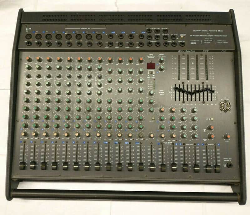 Montarbo 716 Stereo POWERMIXER 12/16-Kanal, 2 x 350 Watt, 10-Band-Graphic EQ, High Quality! image 1