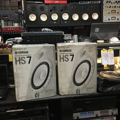 Pair Yamaha HS7 White 6.5" Powered Studio Monitors HS 7 W  MINT //ARMENS// image 6