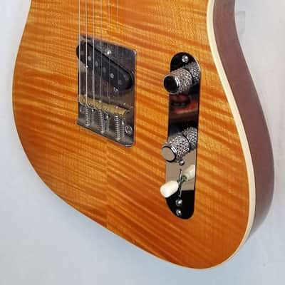 Willow Glen Guitars, MB TigerEye I, Custom Made in California,Curly Hard Maple Top, Chambered 1-Piece Khaya Body, 7lbs 13.8ozs, w/HSC 2013 image 5