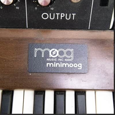 Moog Minimoog Model D 44-Key Monophonic Synthesizer 1971 - 1982 - Black / Wood image 7