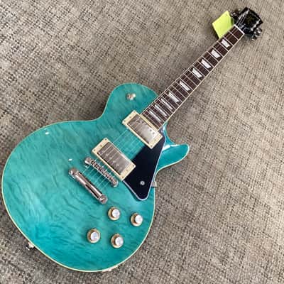 Epiphone Les Paul Standard '60s Quilt Top in Transparent Blue image 2