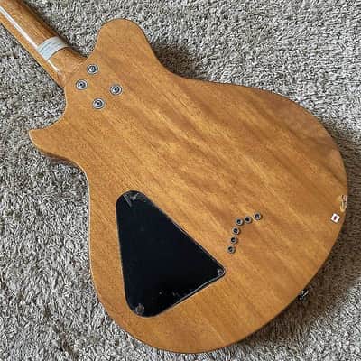 Sakura Burl Wood Top Electric Guitar HH, Mahogany Body, String Through Bridge, Rosewood Fingerboard 22 Frets image 5
