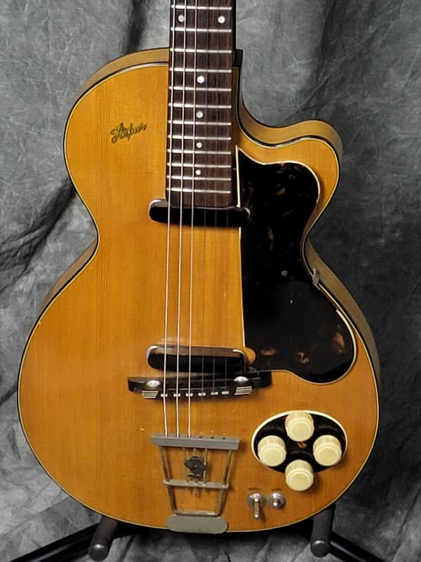 EXC COND VINTAGE 1957-8 Hofner Club 50 Electric Guitar - Natural Beauty! image 1