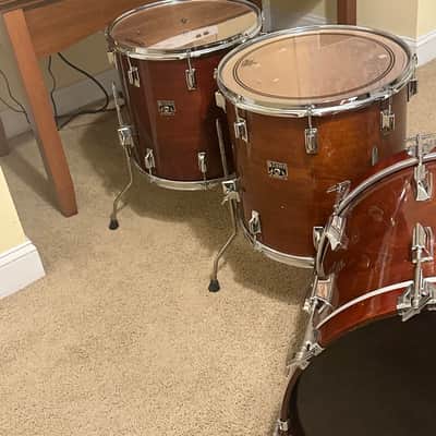 Tama SuperStar Drum Kit 22/13/16/16 Mahogany Finish image 3