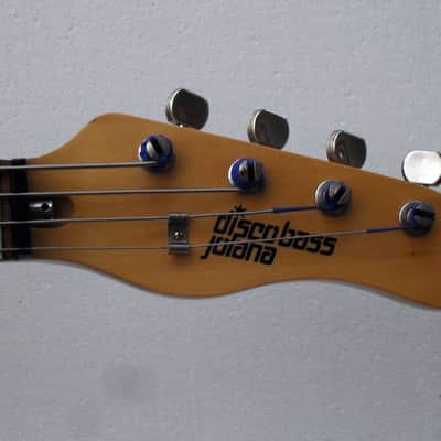 JOLANA DISCO BASS Rare Soviet Red Vintage Czechoslovakian bass with soft case USSR image 8