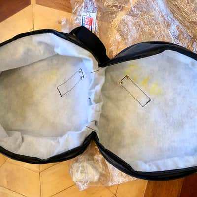 NEW UNUSED - USA IMPACT, 9" x 13" DRUM TOM TOM GIG BAG CASE COVER - BLACK/GRAY image 2