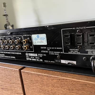 Yamaha Preamp Natural Sound C-50 1980-1983 - Black image 7