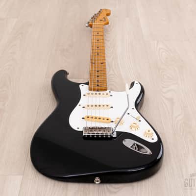 1983 Fender '57 Stratocaster JV ST57-85 Black w/ USA Fullerton Pickups, Japan MIJ Fujigen image 10