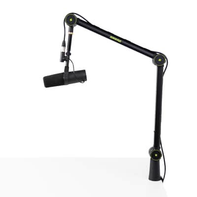 Shure by Gator Deluxe Articulating Desktop Podcasting Mic Boom Arm with Cable Management Channel; (SH-BROADCAST1) image 2