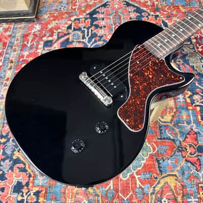 *6.87 lb* Les Paul Junior 2022 Ebony Dog Ear P90 image 7