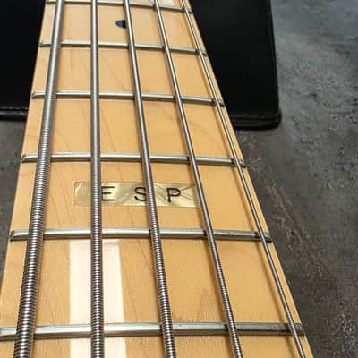 ESP Surveyor 5 Bass Natural Ash EMG Five String Pro Artist Studio Bass 2010 OHSC MIJ Japan Precision-Jazz Body image 8