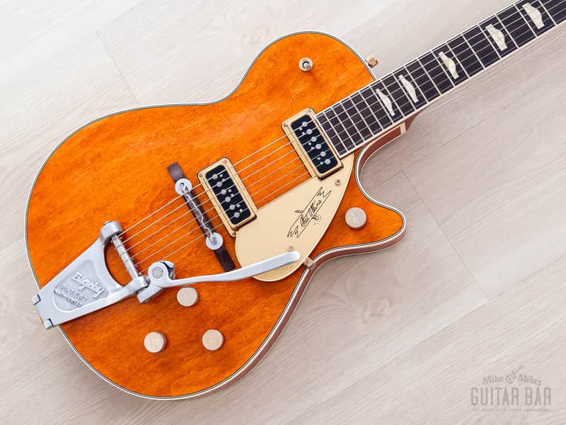 2020 Gretsch USA Custom Shop Stephen Stern Masterbuilt G6121CS Chet Atkins Western Orange Relic w/ Cowboy Case, CoA, Tags image 1
