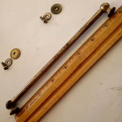 *Ludwig Tube Lug ArtGold Knobby Gold Marching Snare/Tom/Bass Drum 7 5/16" Leedy* image 2