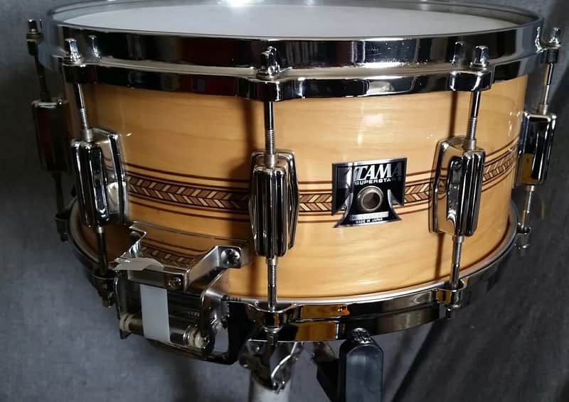 Tama AW456 Superstar Mastercraft Artwood Birch 6.5x14" Snare Drum with Inlay 1980 image 3