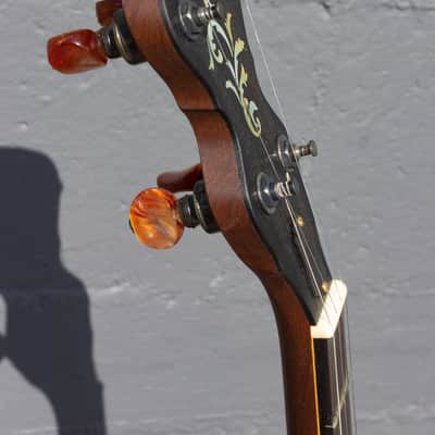 Ome Flora 12" Walnut Open Back Banjo & Case image 9