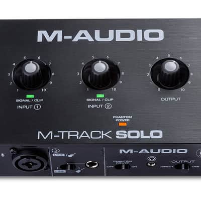 M-Audio M-Track Solo 48-KHz, 2-channel USB Audio Interface image 1